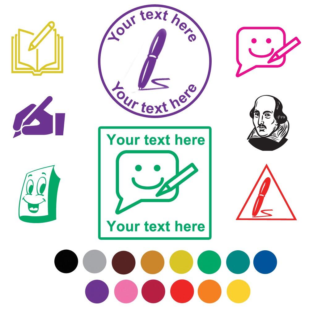 English Teacher | English Teacher Custom School Stamp: 16-30mm