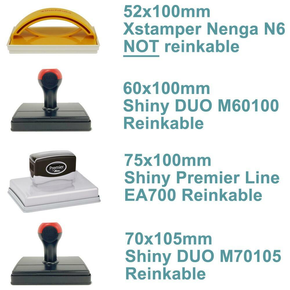 Large Format Self-inking Teacher Stamps | Checklist Marking Choice of Mount Options