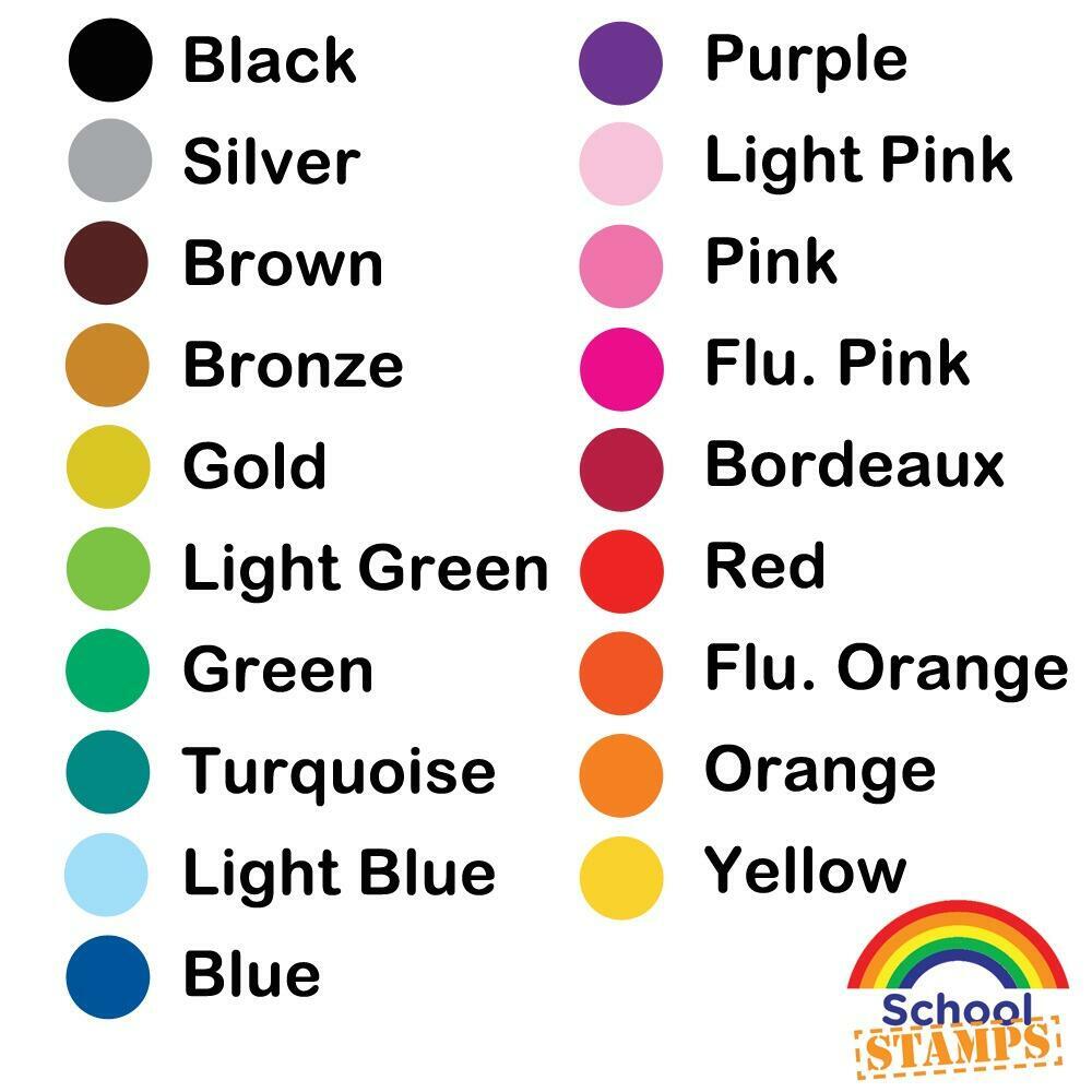 Self-inking Teacher Stamps | Large, Customisable Checklist / Table Marking Stamp Options