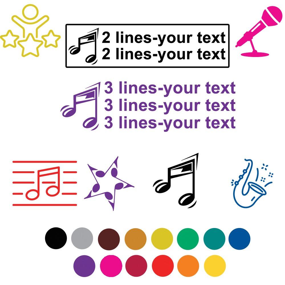Music Custom Stampers | Music Subject Teacher Custom School Stamp
