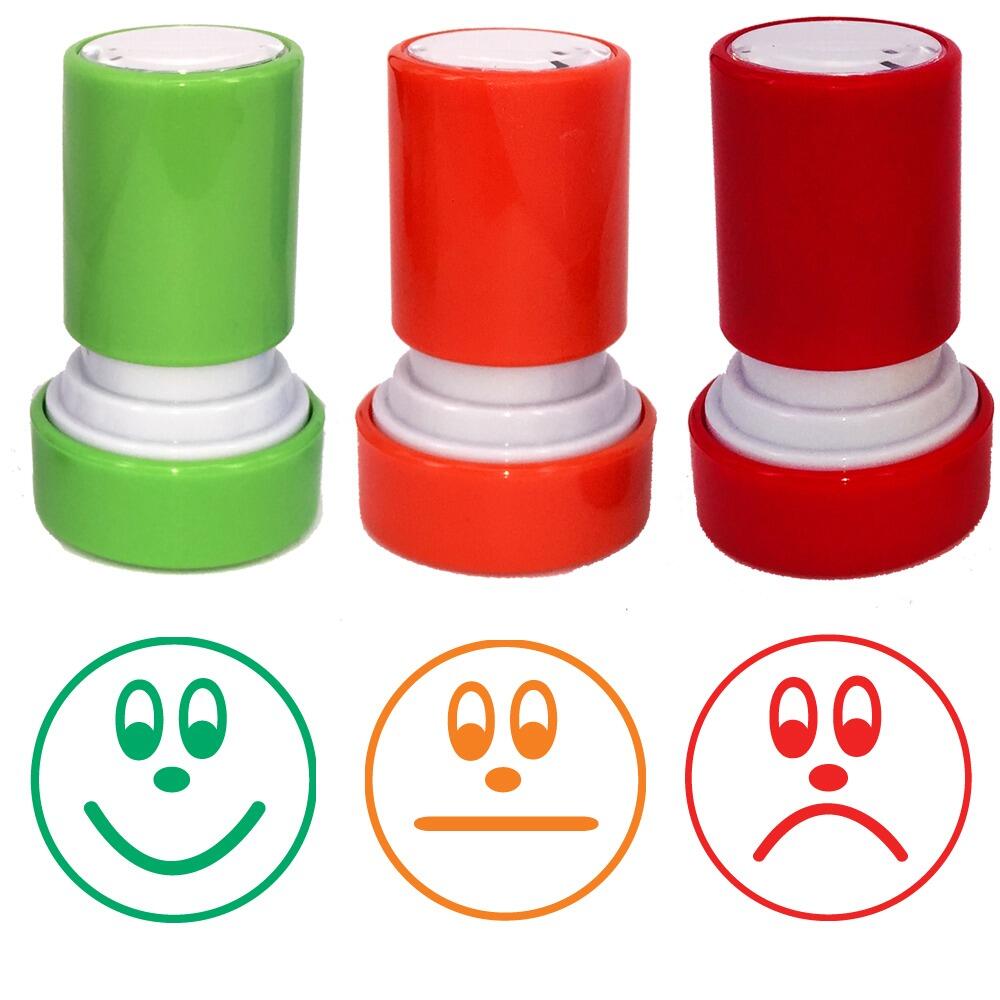 School Stampers | Traffic Lights / 3 Faces Self-Assessment Stamps