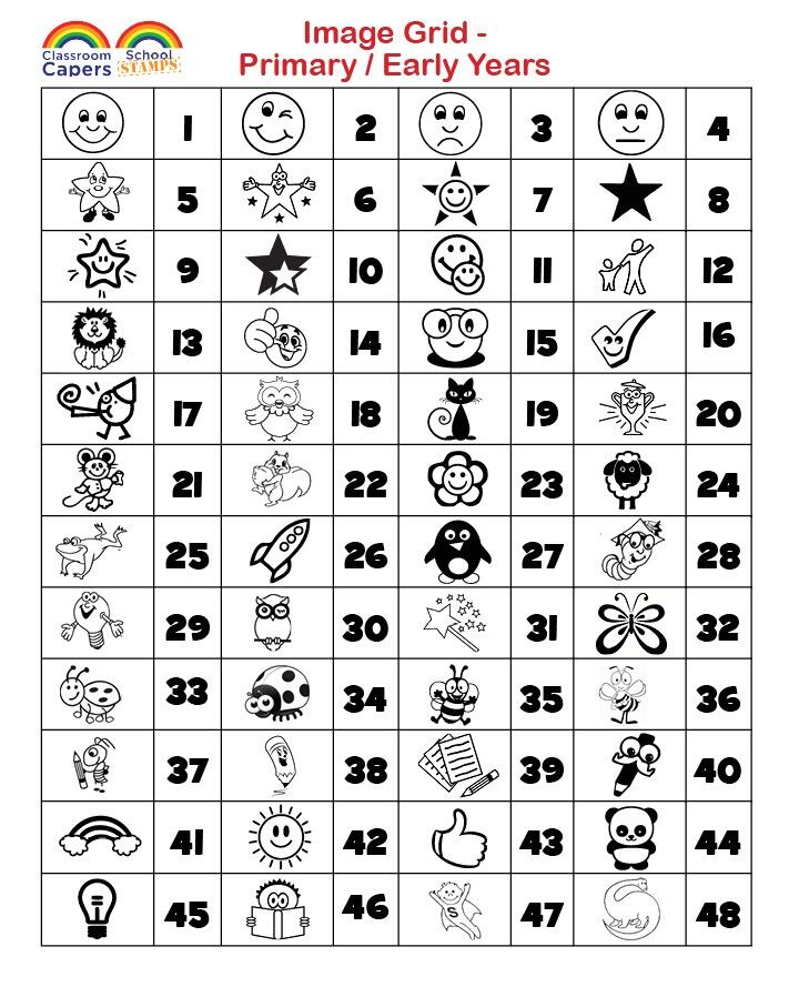 Xstamper Custom Stamps | Quix Q16 Self-inking Personalised Stamp - Image optons (primary school)