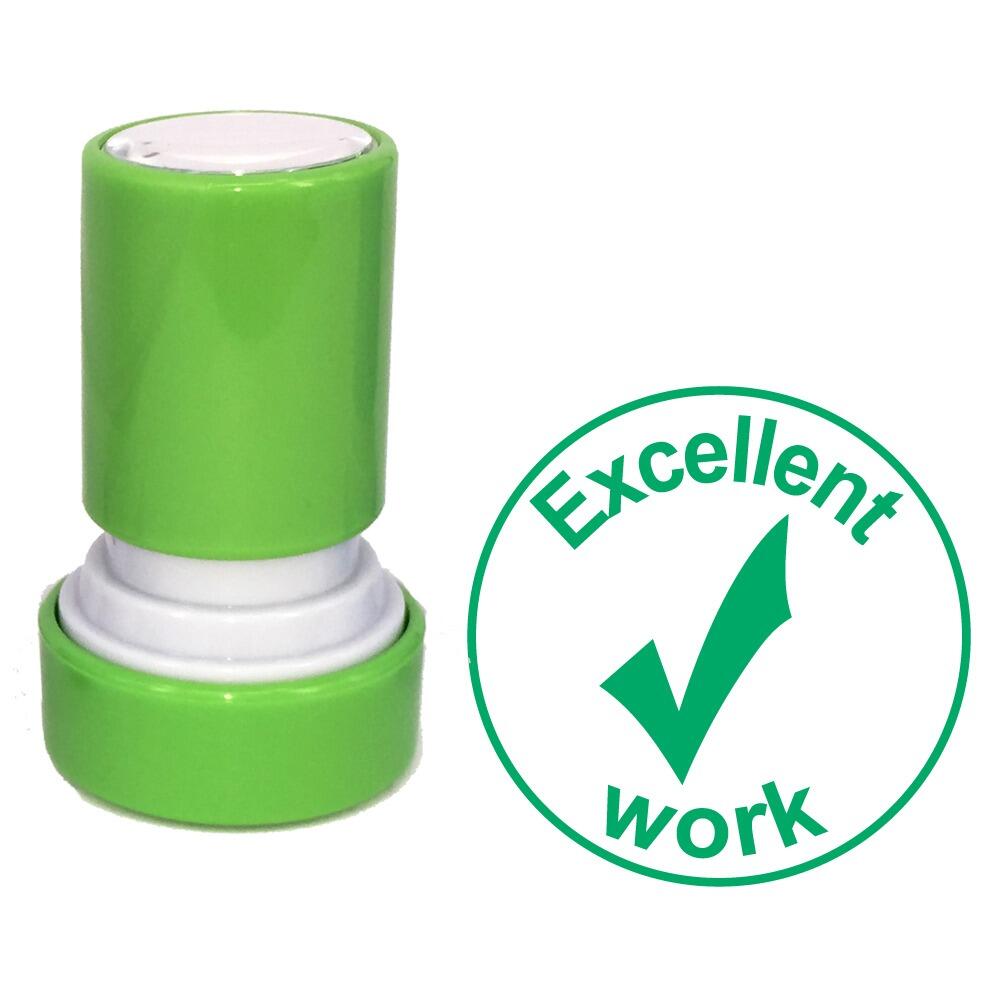 Teacher Stamps | Excellent work Self-inking Teacher Stamp for Praise / Reward