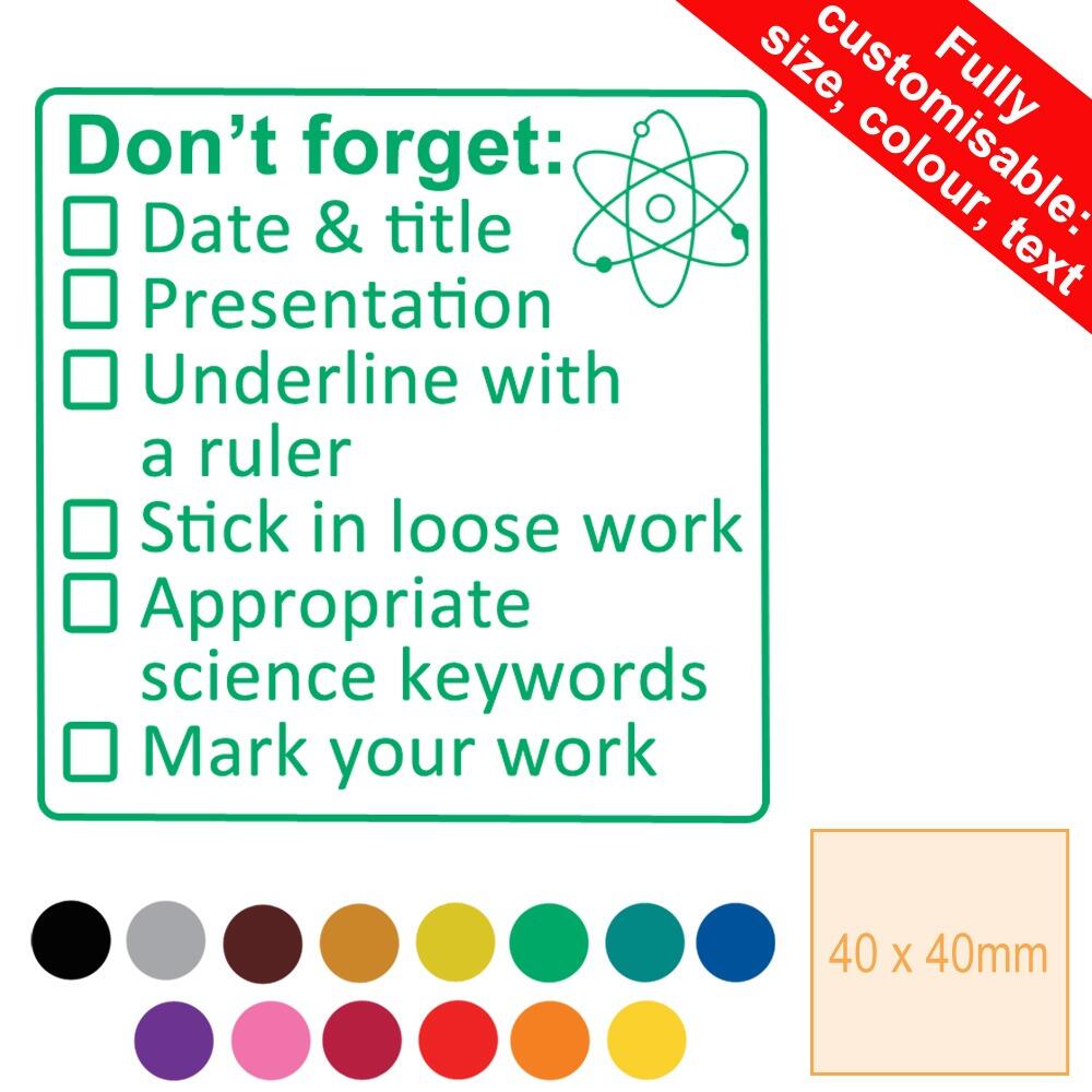 TeacherTalk Blog | New! Feedback & Marking Stamp for Science