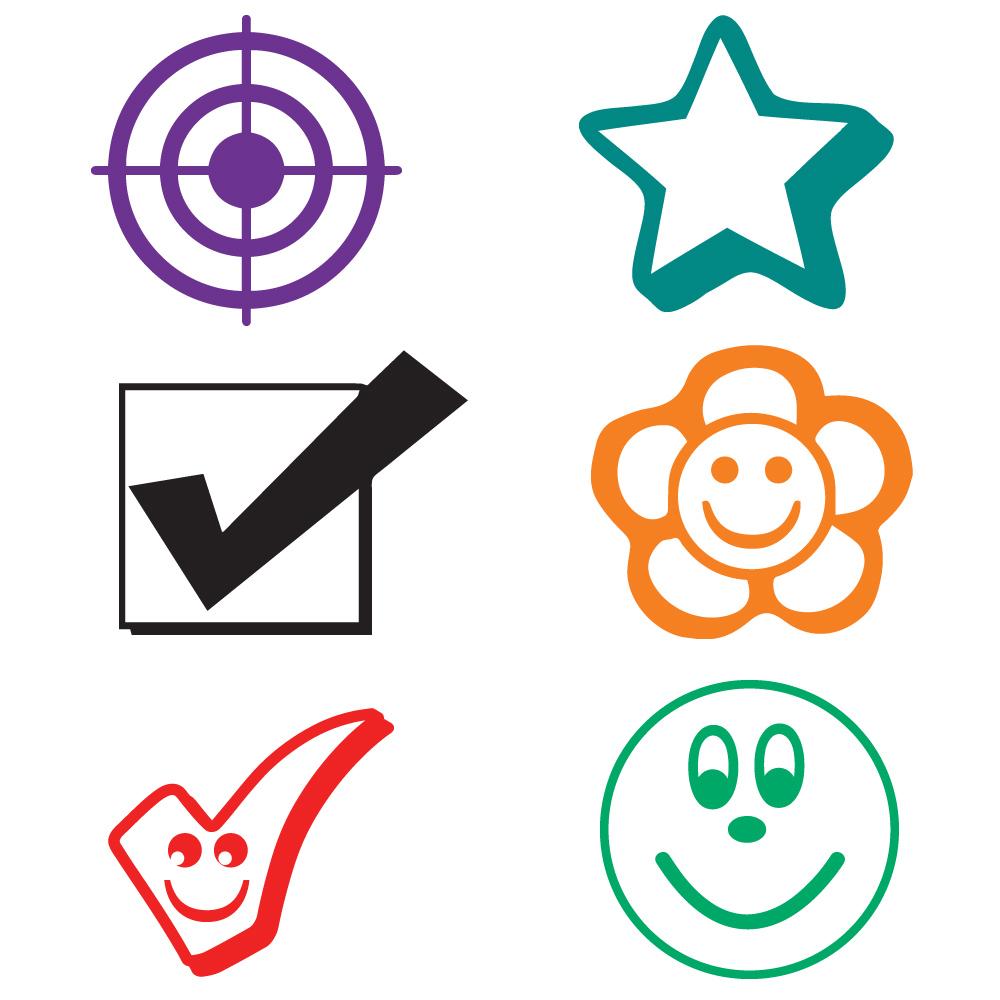 Loyalty Stamps | Choice of image mini stamps for loyalty systems. Choice of ink colour. Reinkable Stamps