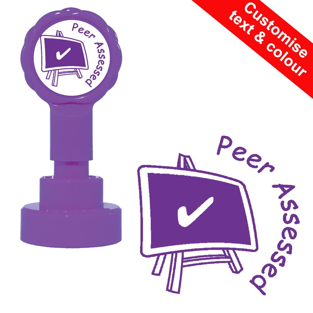 Teacher Stamps | Peer Assessed School Stamp. Reinkable, 22mm ...