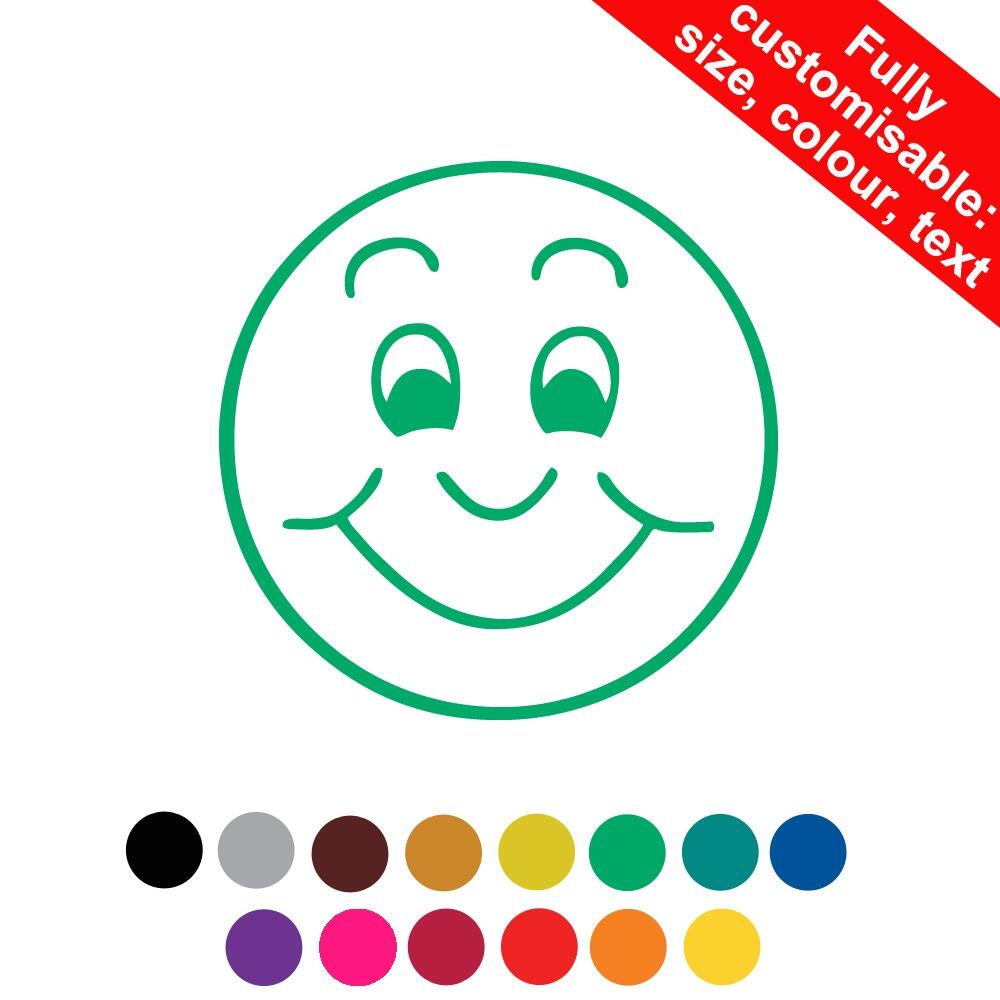 Teacher Stamps | Smiley Face Stamper (X11736). 22mm Reinkable ...