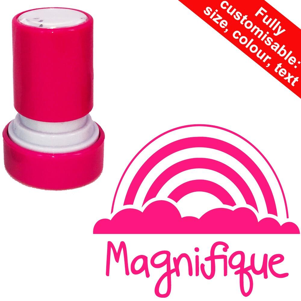 French Teacher Stamps | Magnifique French Language Stamper 22mm Customise Colour/Size/Text