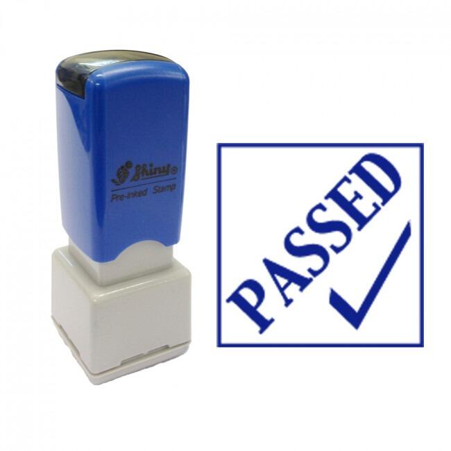 Teacher / Loyalty Stamp | Passed Tick Design Self-inking Teacher Stamps - 13mm