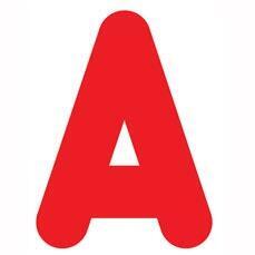 T79413 Classroom Display Lettering | 18cm Red Billboard Style Letters and Numbers x 102