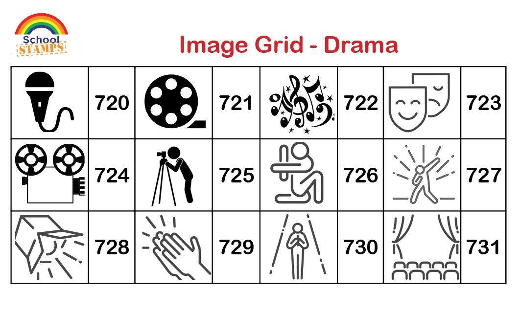 Custom Stamps | Personalised Drama / Performing Arts Teacher Self-Inking Stamp - Image Options