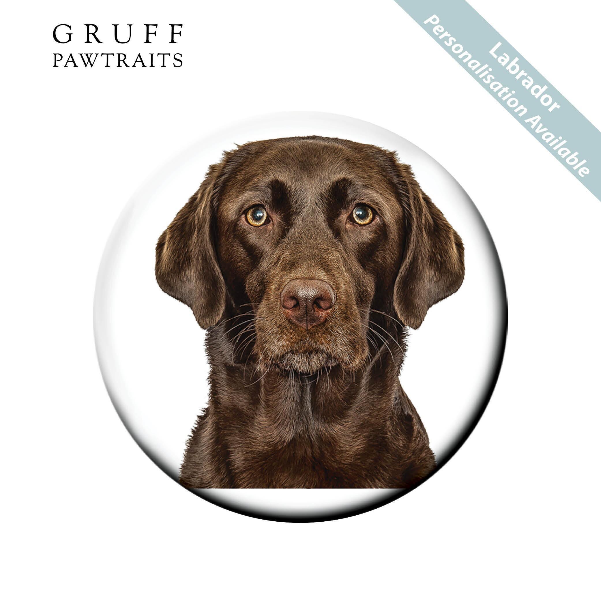 Bulk Dog Fridge Magnet | Personalised Brown Labrador Dog Fridge Magnets - Gruff Pawtraits. Trade