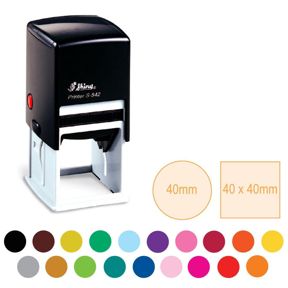 Custom Stamps | Large Square/Round Self-inking Stamps, 20 Ink Colours ...