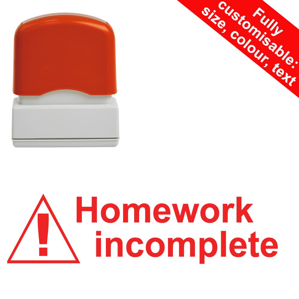 School Stampers | Homework incomplete Teacher Stamp - 39x10mm