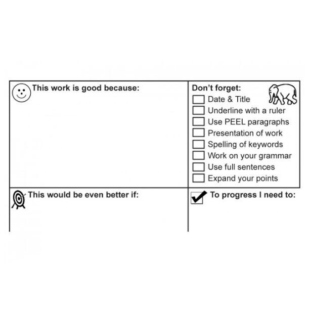 Teacher Stamp Sale | Writing Skills, Feedback & Self-Assessment Teacher Stamp, Black Ink