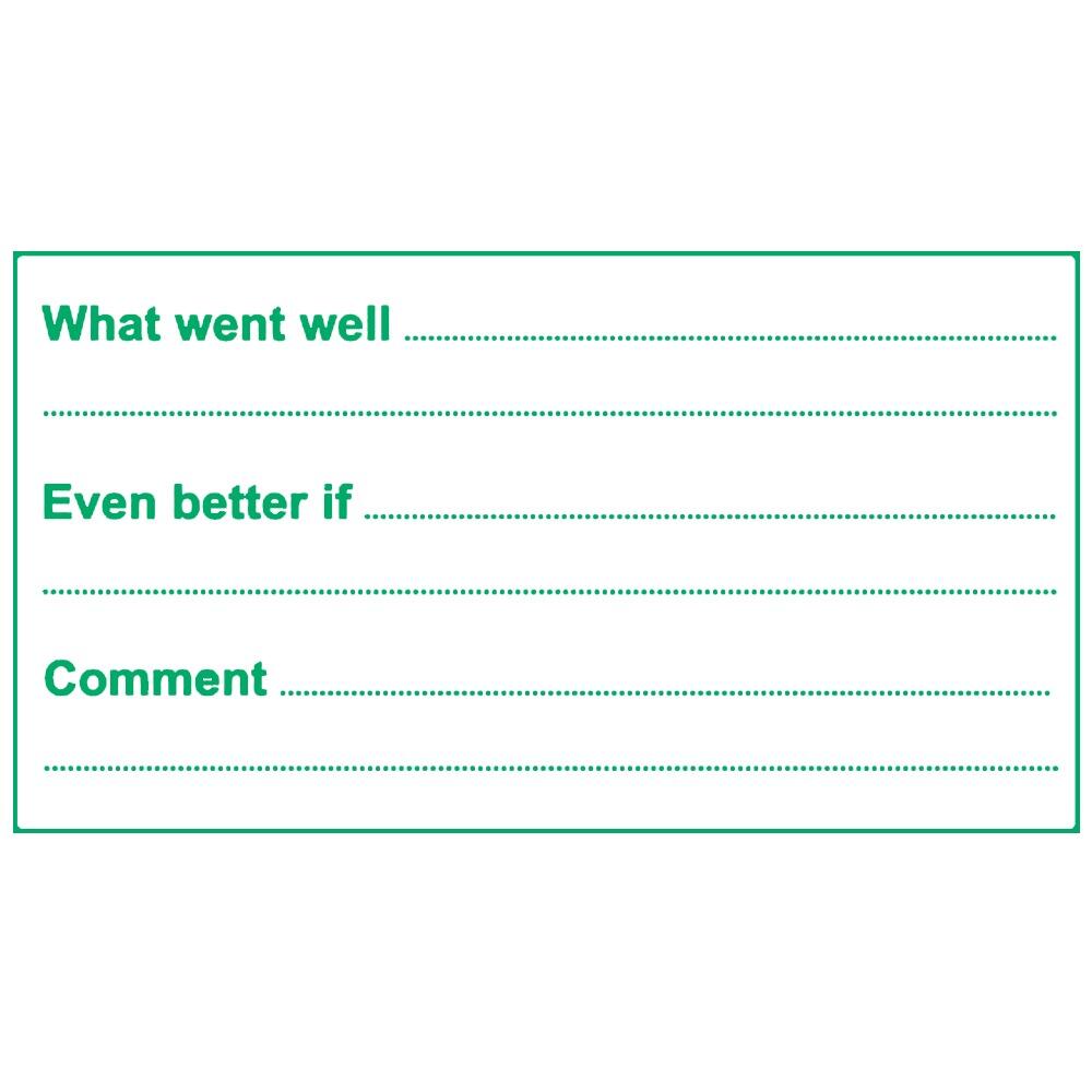 Teacher Stamp Sale | KS3 / 4 Written Feedback & Response Teacher Stamp, Green Ink