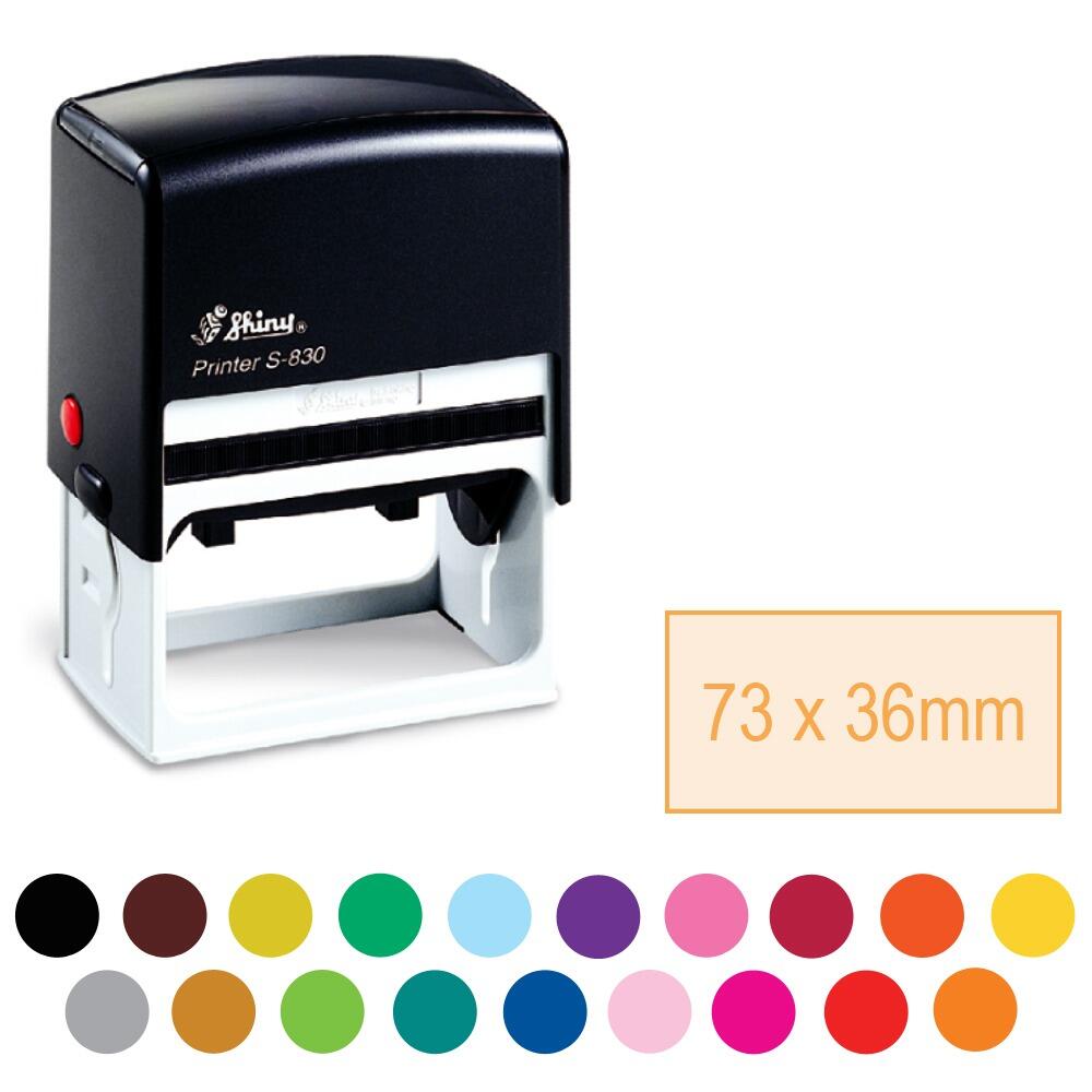 Custom Rubber Stampers | Large Rectangle Custom School Rubber Stamp - 36x75mm