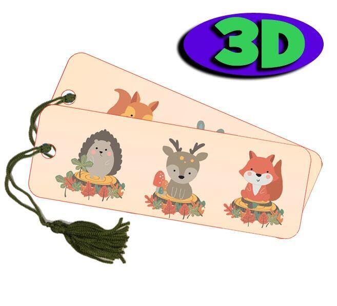 3D Bookmarks | Cute Woodland Animals Bookmark For Party Bags & Class Gifts