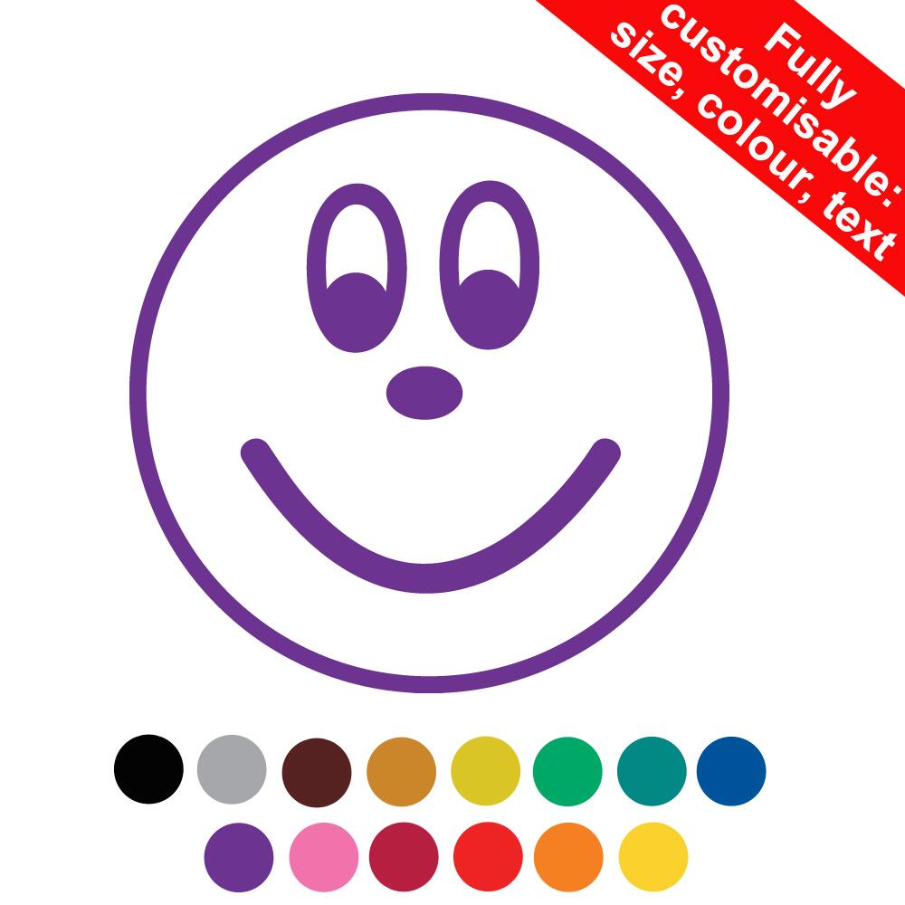 Teacher Stamps | Happy Face School Stamper. 22mm Reinkable. Personalise ...