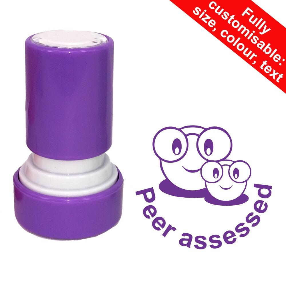 Teacher Stamps | Peer Assessed School Stamp. Reinkable, 22mm ...