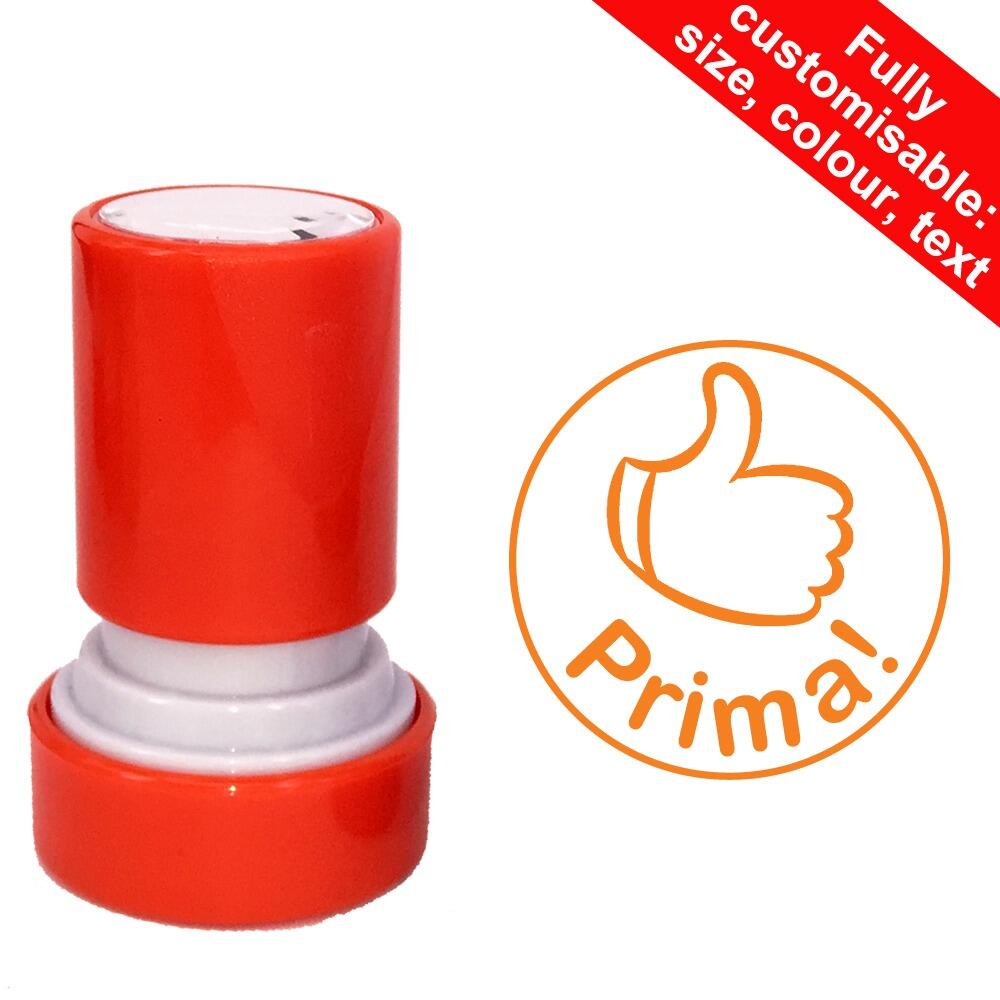 Self-inking Teacher Stamps | Prima! German Language Personalised Teacher Stamp - 22mm