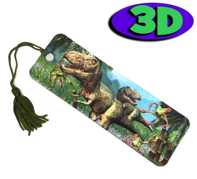 3D Bookmarks | Dazzling Dinosaur Bookmark - Ideal Reading Incentive/Class Present