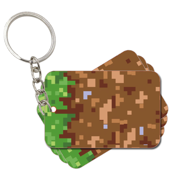 3D Keyrings | 8-bit Pixel 3D Keyrings for Gamers - Ideal Learning Incentive/Class Present/Party Gift