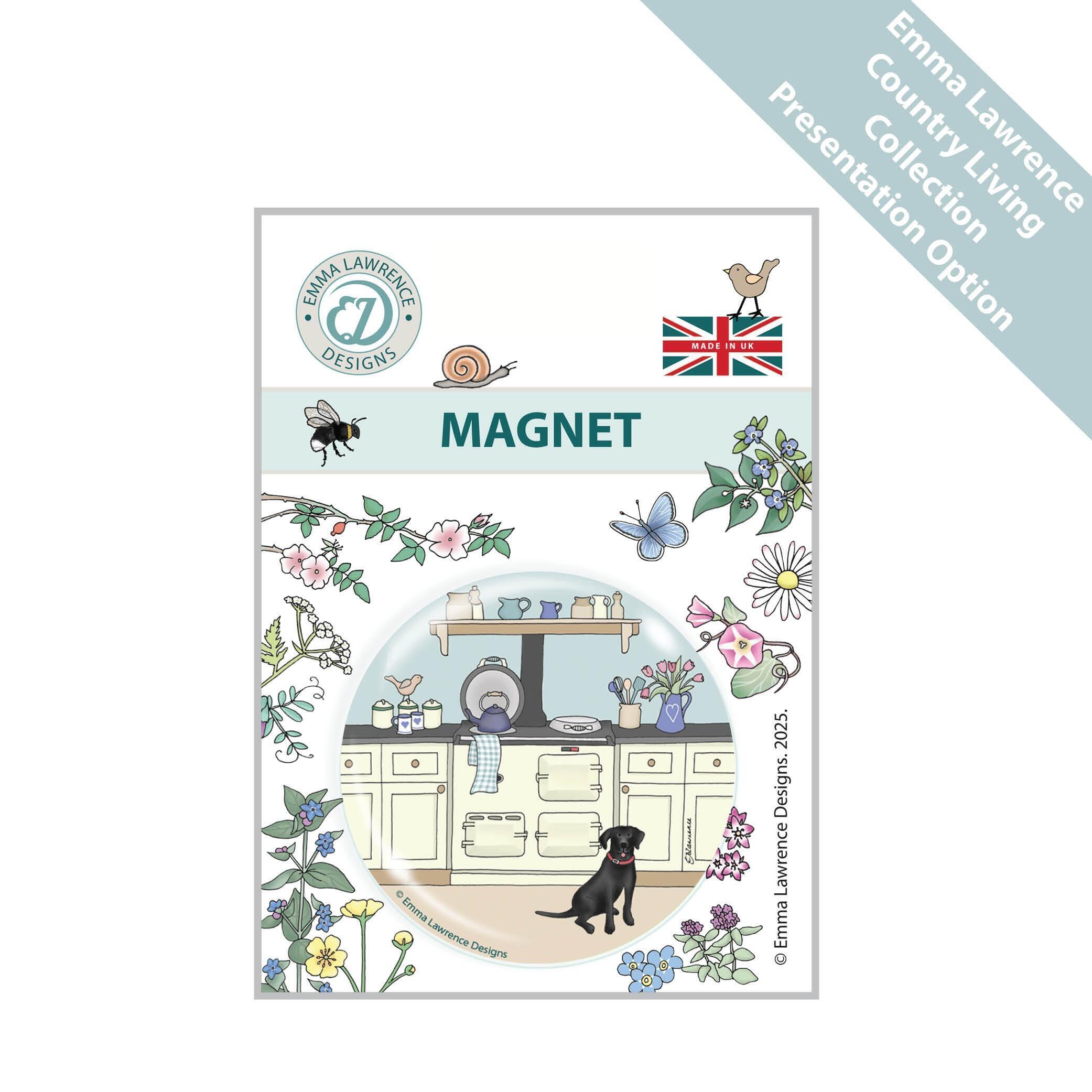 Personalised Fridge Magnets | Emma Lawrence Country Living Backing Card Option