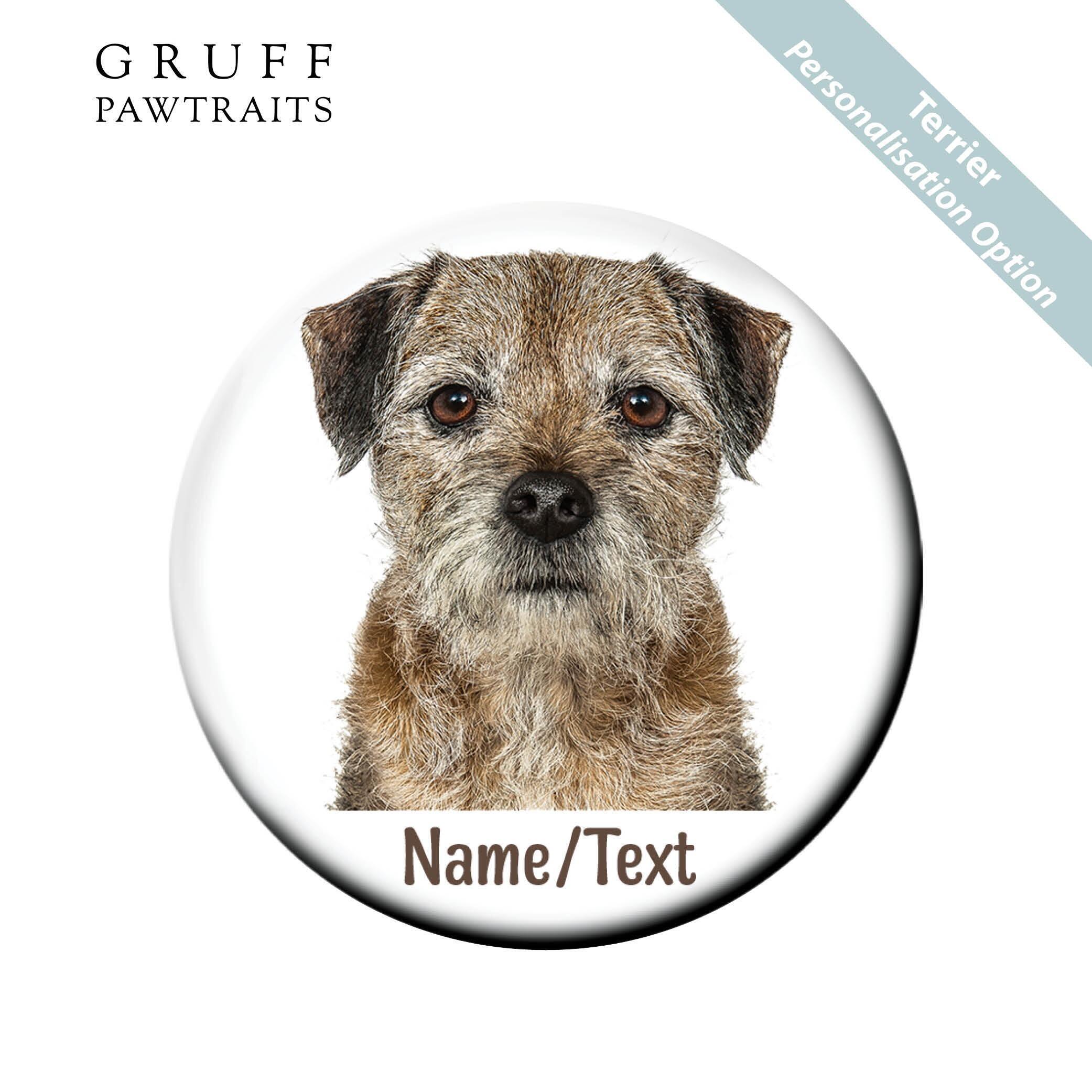 Bulk Dog Fridge Magnet Gifts | Personalised Border Terrier Fridge Magnets - Gruff Pawtraits. Trade
