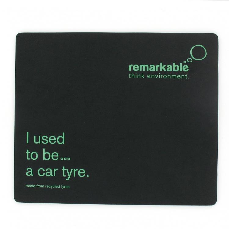 Recycled Tyre Mouse Mat Blue and Black