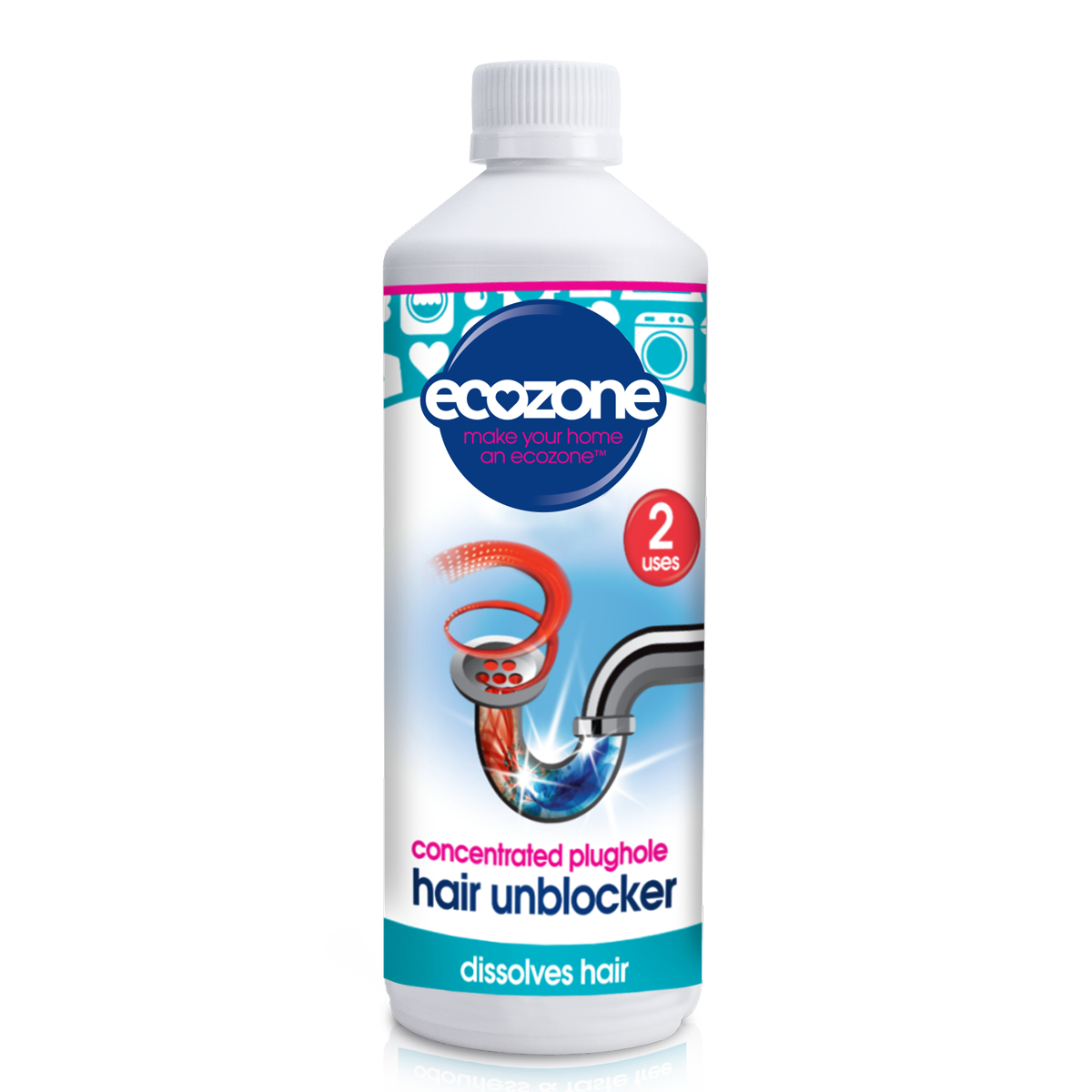 EcoZone Plughole Hair Unblocker 250ml