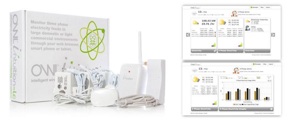 Owl Intuition-LC Online 3 Phase Smart Electricity Monitor