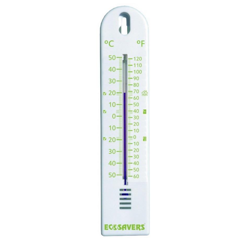 EcoSavers Thermometer with Recommended Temperatures (Rooms, Fridges & Freezers)