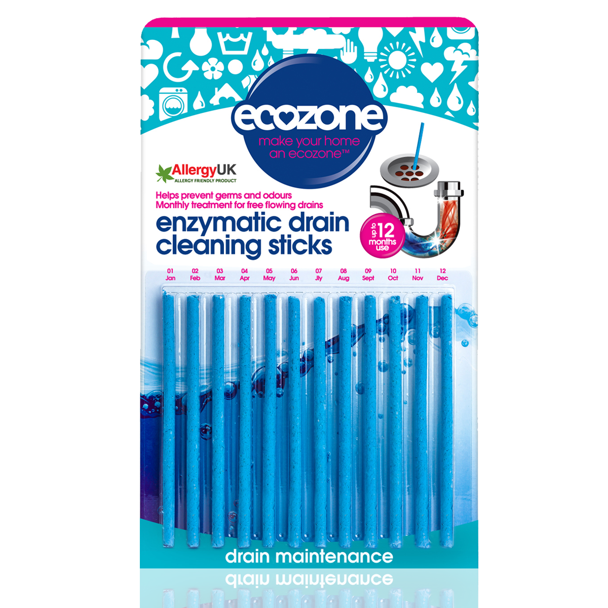 EcoZone Enzymatic Drain Sticks