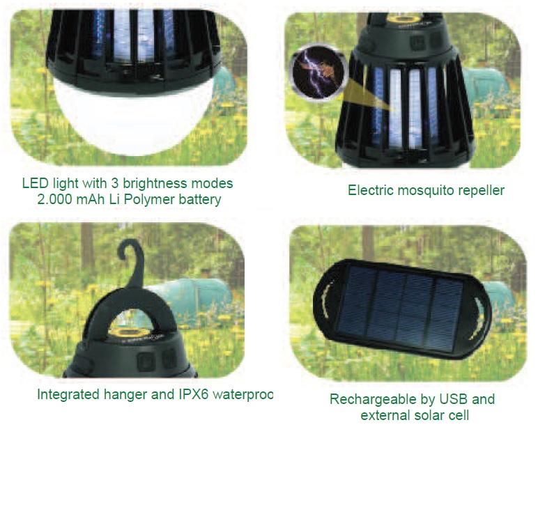 POWERplus Mosquito Solar LED Lantern Mosquito Killer