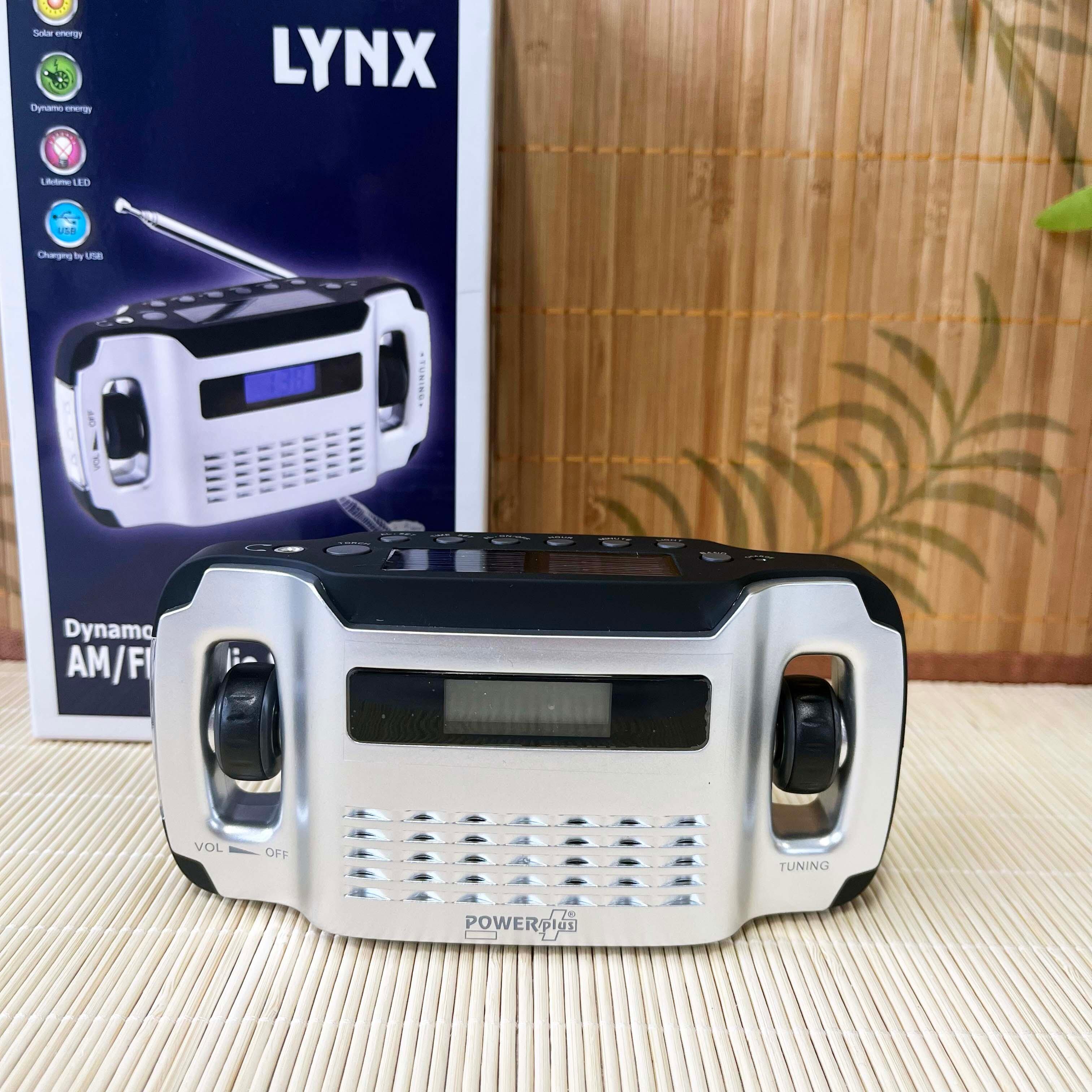Powerplus Lynx Solar & Dynamo Powered Radio Torch