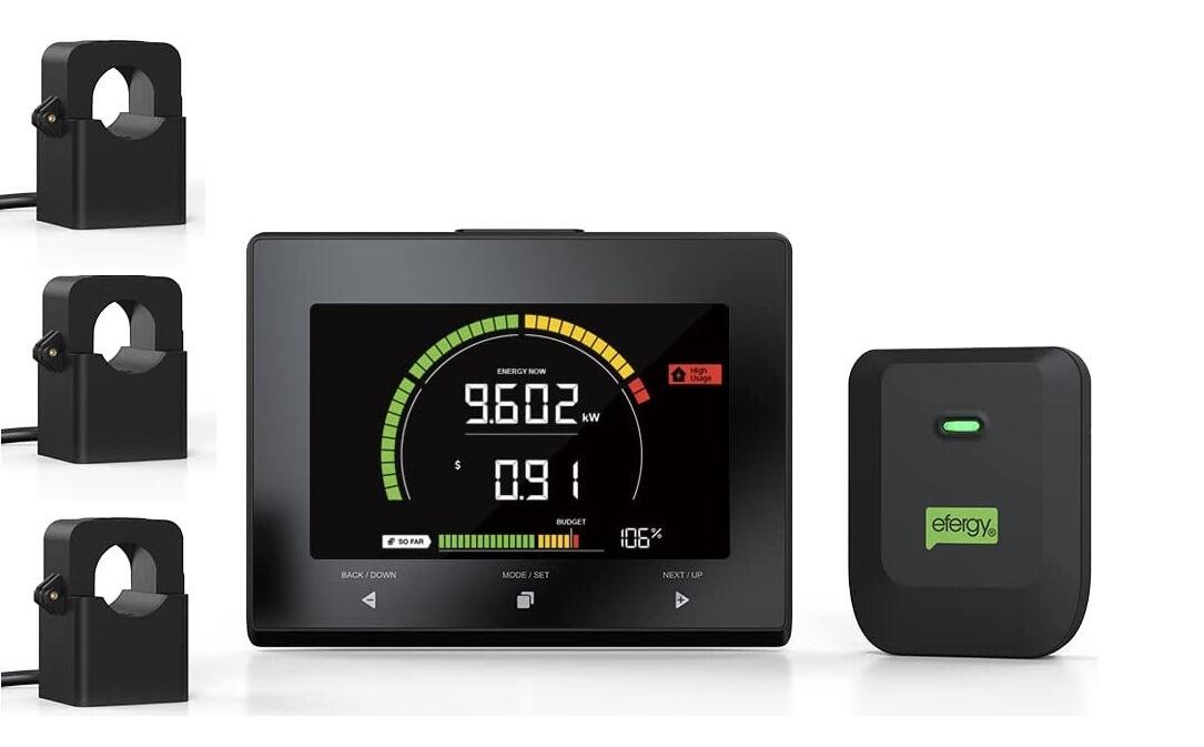 Efergy E-Max Kit - 3 Phase Electricity Monitor (Max 3 x 120 Amp, 90-600 Volt)
