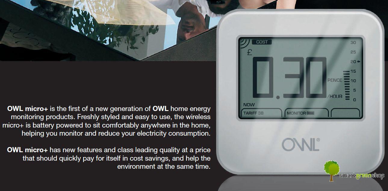 OWL Micro+ CM180 Three Phase Pack Wireless Home Energy Monitor