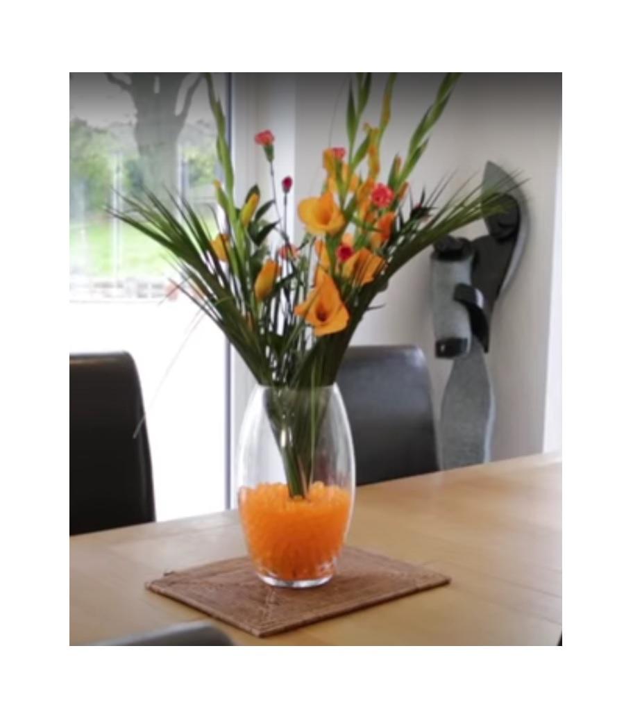 Ecoegg Water Beads Orange in a vase