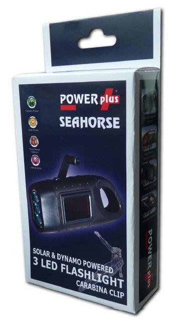 Powerplus Seahorse Dynamo and Solar Powered Torch
