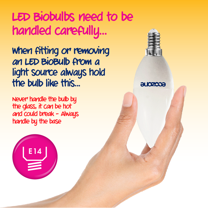 EcoZone LED Bio Bulb E14 Candle Ambient