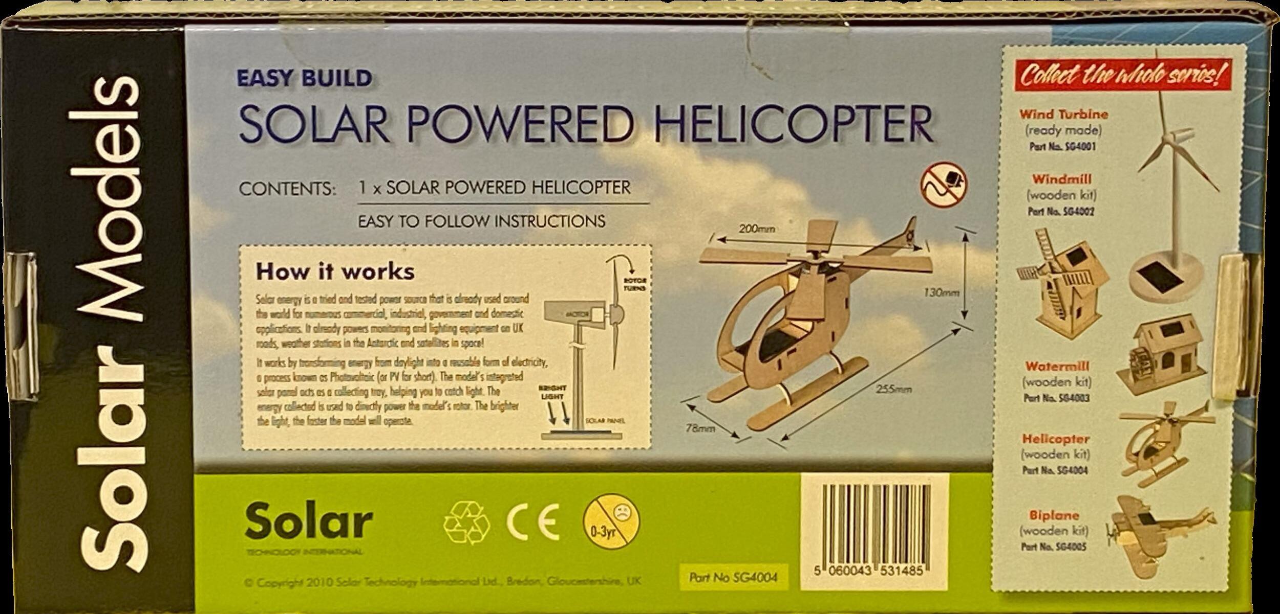 Solar Powered Helicopter Kit by Solar Technology