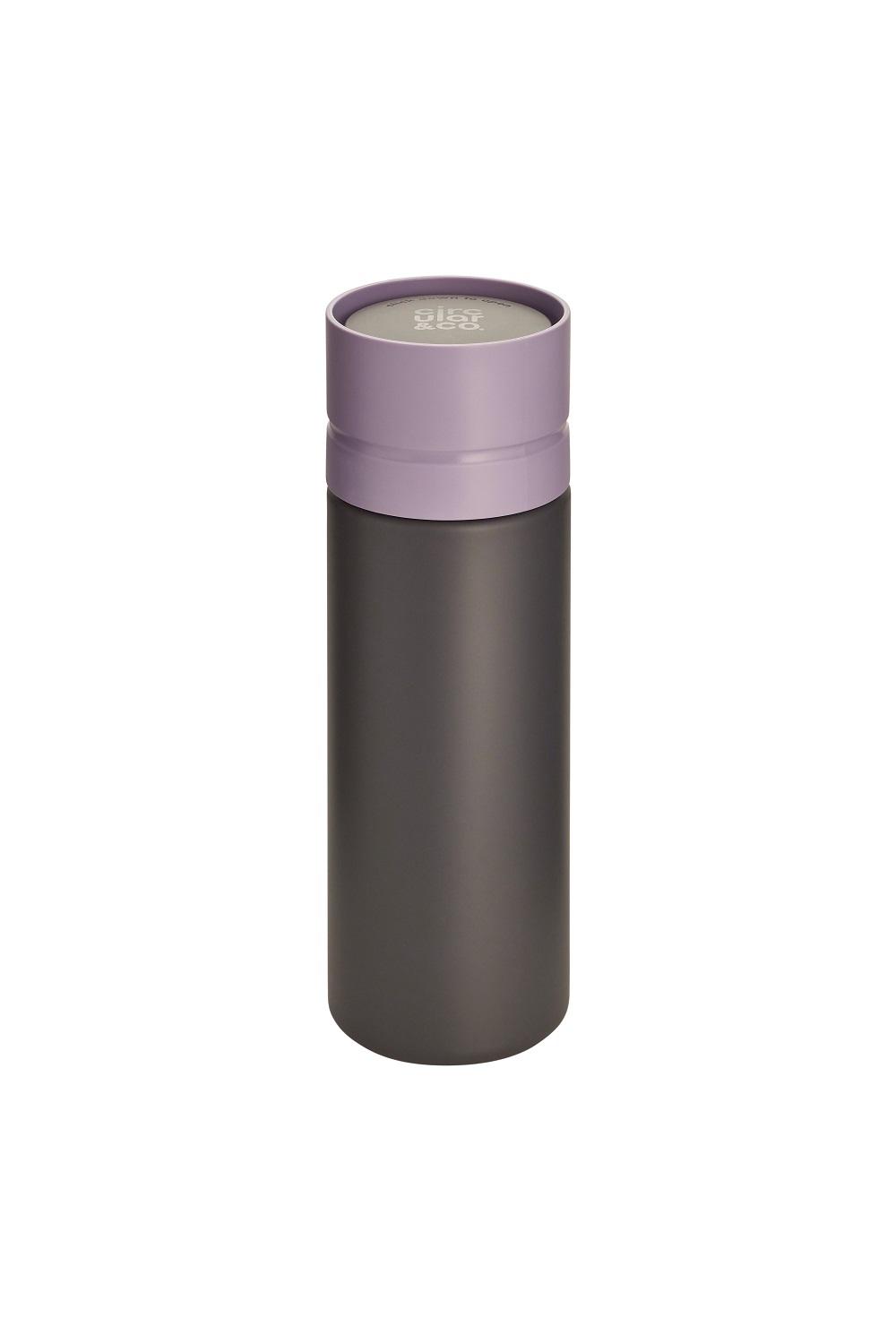 Circular&Co 600ml Water Bottle Grey & Purple