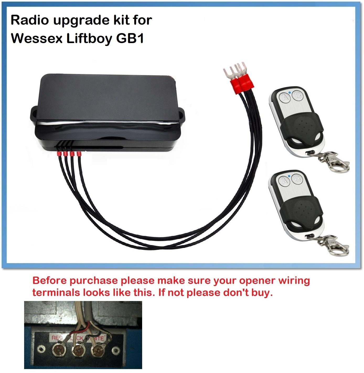 New Remotes Wessex Liftboy Garage Gate Replacement Receiver Upgrade Kit 