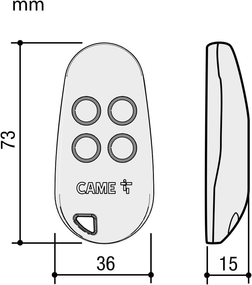 CAME TOPD4FRN Remote control