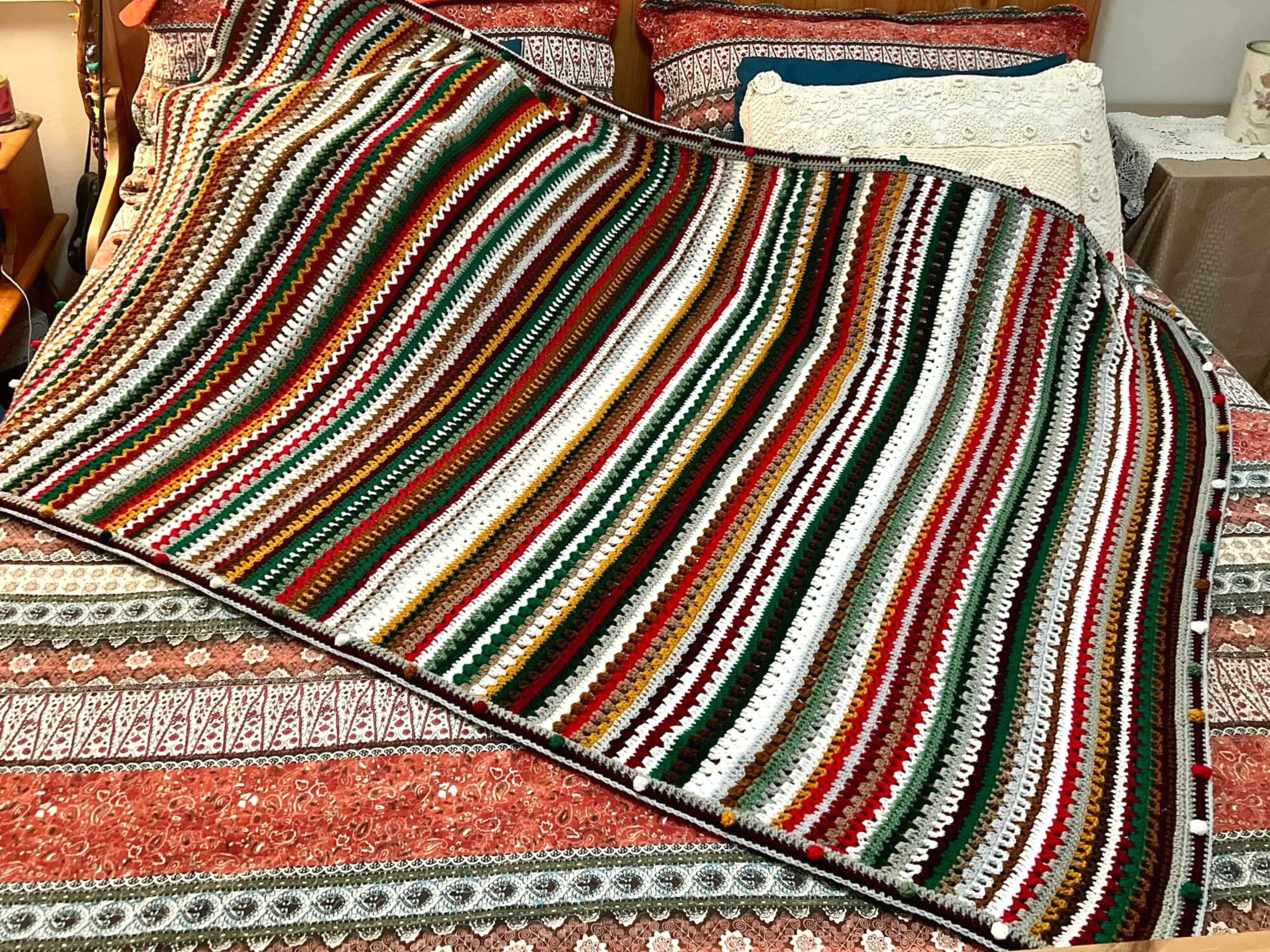 Blanket made with Christmas yarn pack