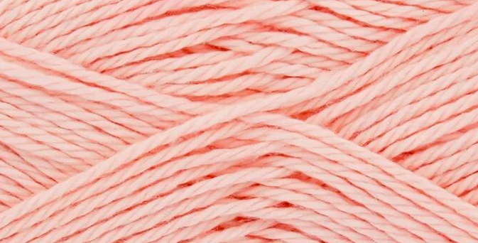 close up of King Cole cotton yarn- colour blush