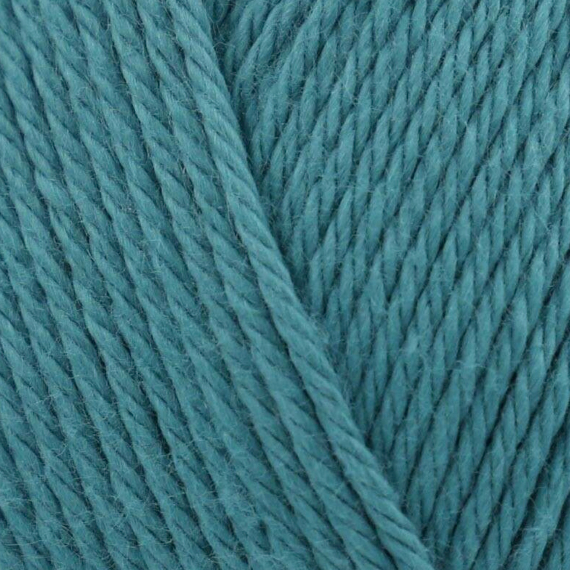James C. Brett It’s Pure Cotton DK yarn Dusty Teal IC34, 100% cotton DK yarn texture in a muted teal blue shade.