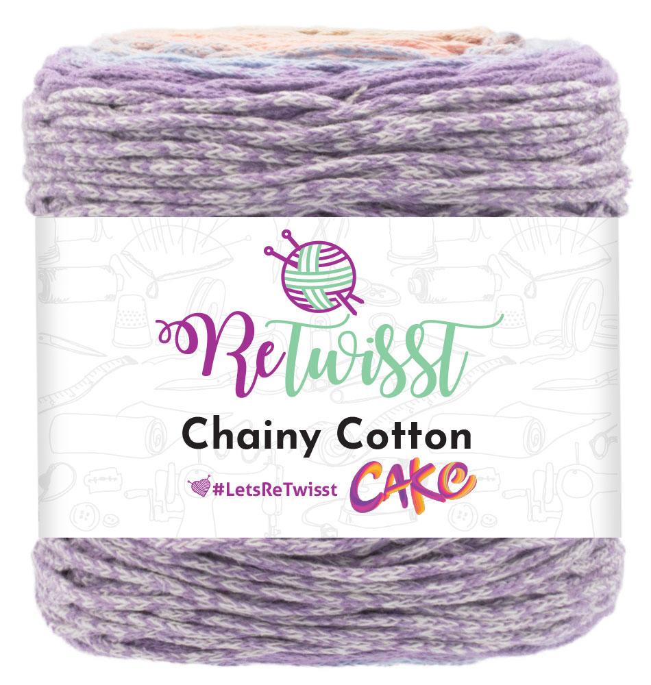 250g Ball Chainy Cotton Cake Retwisst Knitting Crochet Craft Recycled Yarn  Wool