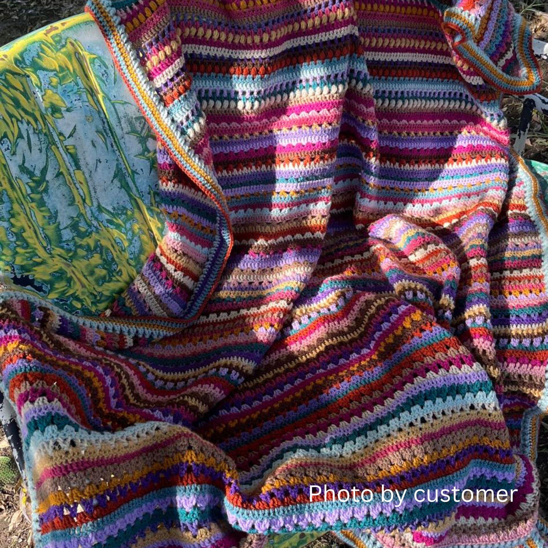 Greenway CAL blanket photographed outside by customer